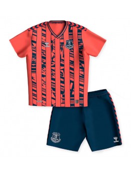 Otroški Nogometna dresi replika Everton Gostujoči 2023-24 Kratek rokav (+ hlače)